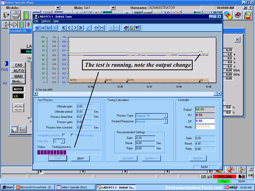 How to tune a loop in DeltaV system