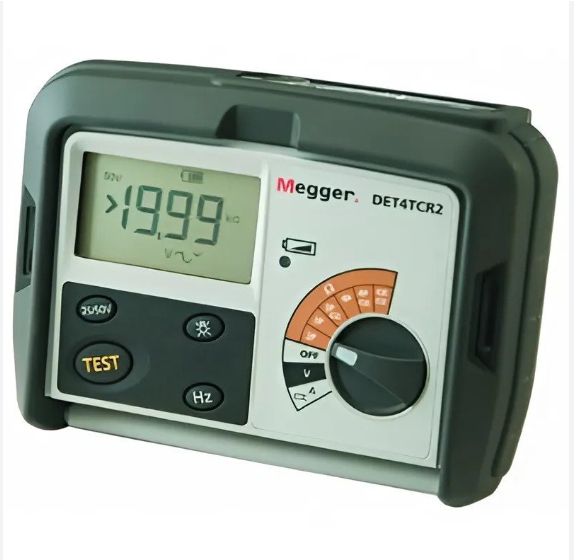 Megger DET4TCR2 Four-terminal Earth/Ground Resistance Tester with Rechargeable Battery