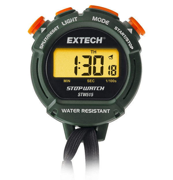 Extech STW515 Digital Stopwatch with Backlit Display
