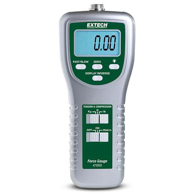 Extech 475055 Digital Force Gauge with PC Interface, 220lbs/100kg/980N