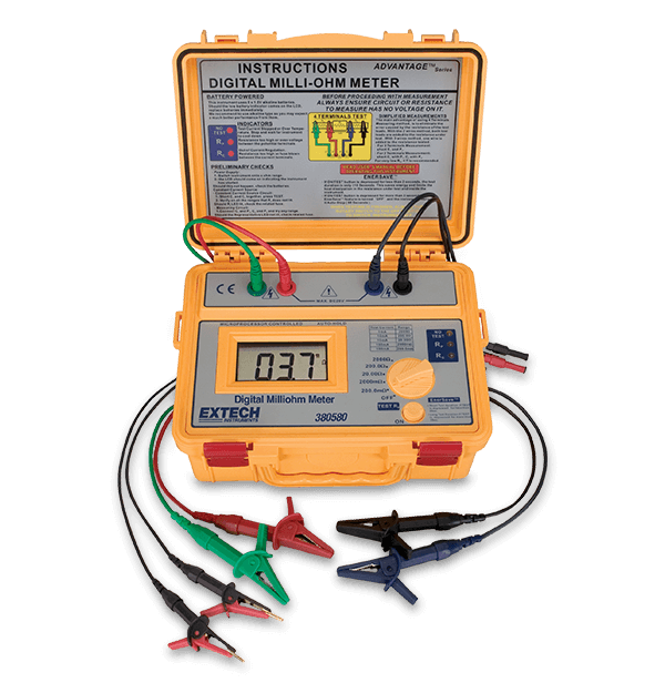 Extech 380580 Battery Powered Milliohm Meter