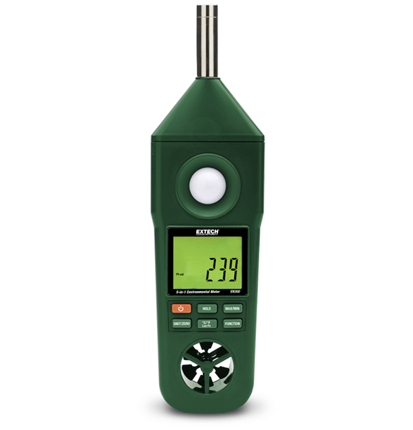 Extech EN300 Environmental Meter 5-in-1 Meter & PC Interface