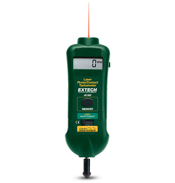 Extech 461995 Combination Contact/Laser Photo Tachometer