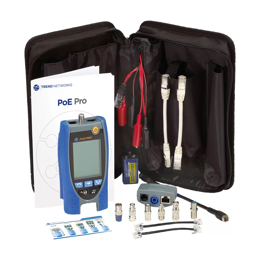Trend Networks POEPRO-KIT PoE Tester with Bluetooth and AnyWARE Cloud, Amplifier Probe Bundle