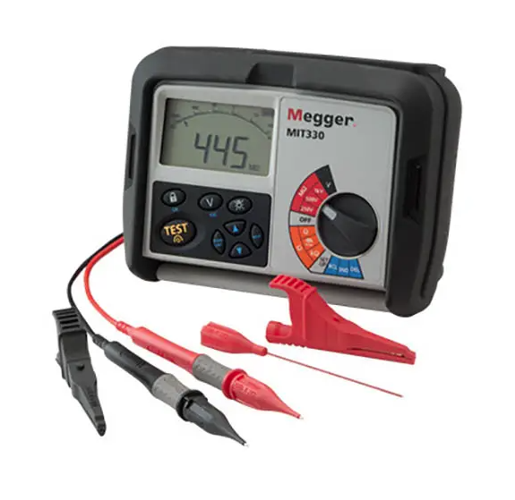 Megger MIT330 EN Insulation and Continuity Tester 250/500/1000V