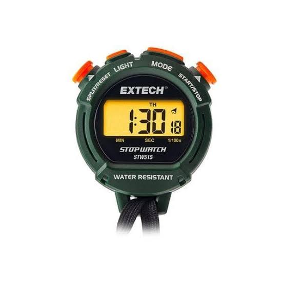 Extech 365510 Digital Stopwatch/Clock with Calendar and Alarm
