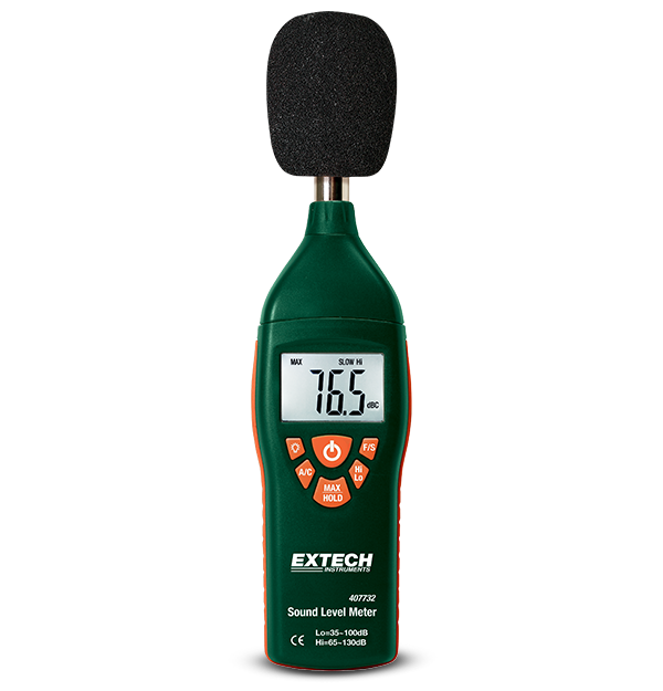 Extech 407732 Type 2 Sound Meter with Backlight Display