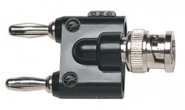 Fluke BP881 BNC to Male Double Stacking Banana Plug Adapter