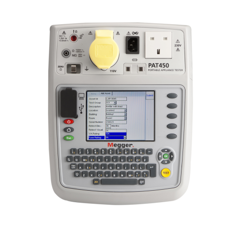 MEGGER PAT450-UK Portable Appliance Tester 1500V/3kV FLASH TEST