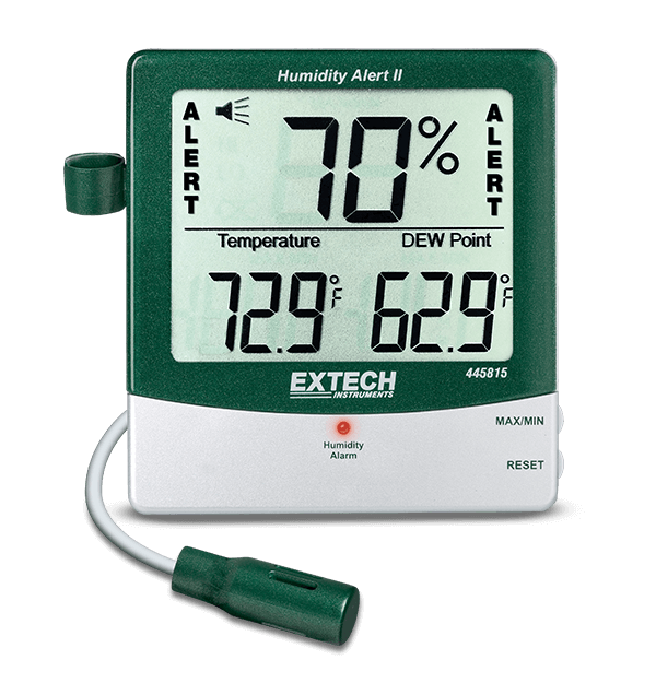 Extech 445815 Hygro-Thermometer with Dew Point and Programmable Alarm