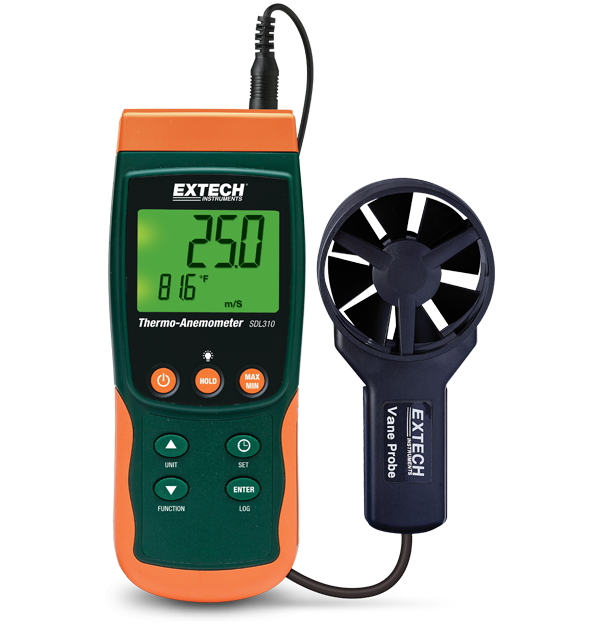 Extech SDL310 Thermo-Anemometer/Datalogger