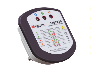 Megger MST220 Audible Socket Tester