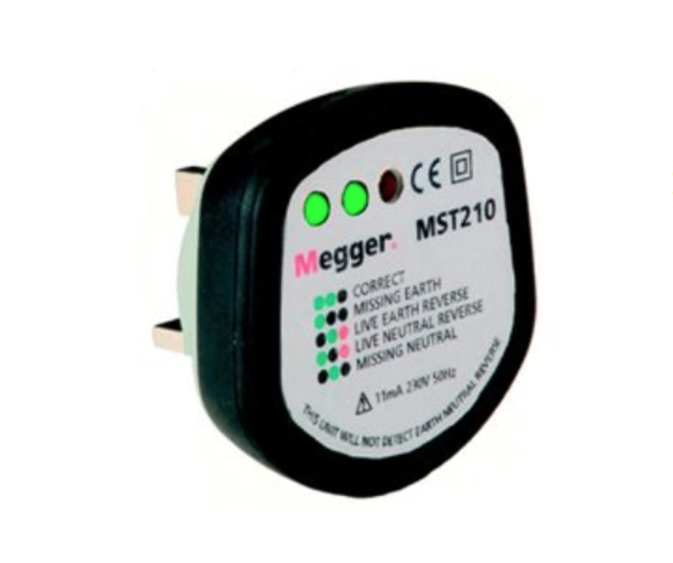 Megger MST210 Socket Tester with 3 LEDs