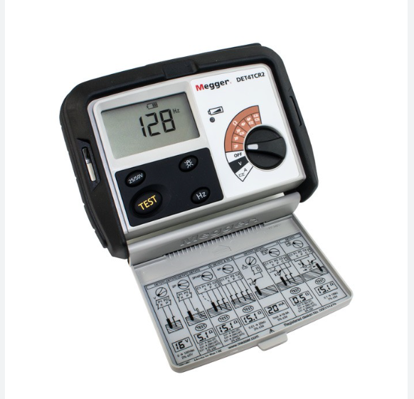 Megger DET4TCR2 Four-terminal Earth/Ground Resistance Tester with Rechargeable Battery